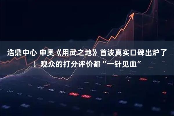 浩鼎中心 申奥《用武之地》首波真实口碑出炉了！观众的打分评价都“一针见血”