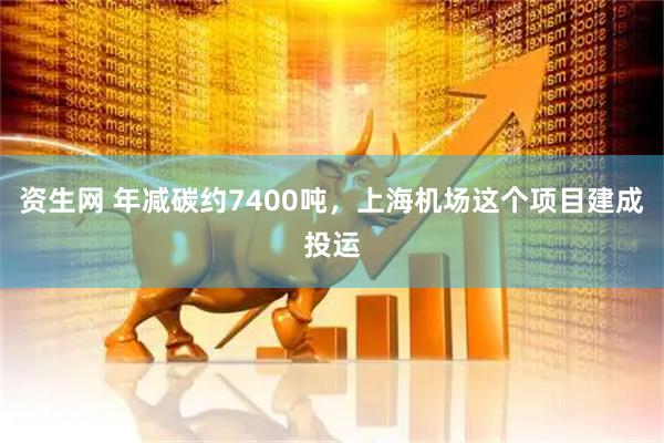 资生网 年减碳约7400吨，上海机场这个项目建成投运